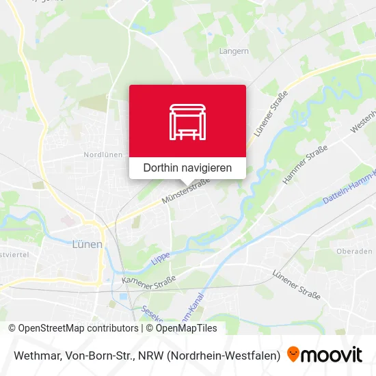 Wethmar, Von-Born-Str. Karte