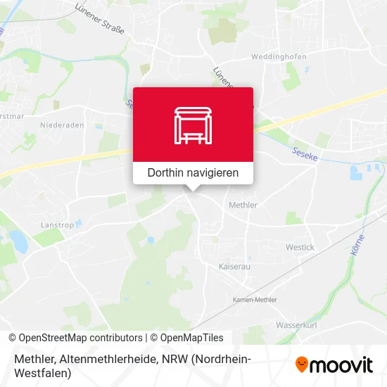 Methler, Altenmethlerheide Karte