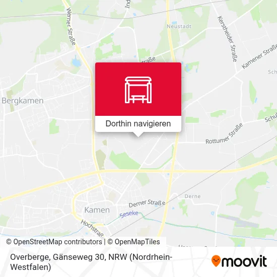 Overberge, Gänseweg 30 Karte