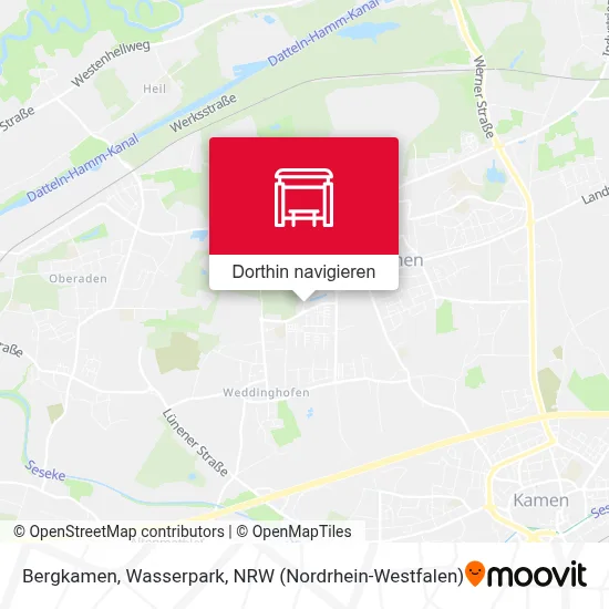 Bergkamen, Wasserpark Karte
