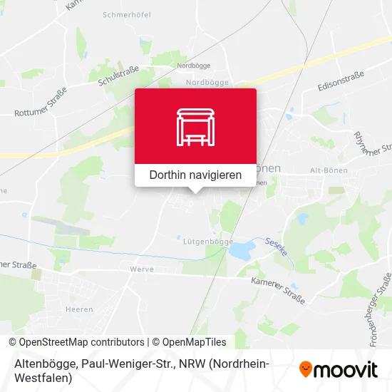 Altenbögge, Paul-Weniger-Str. Karte