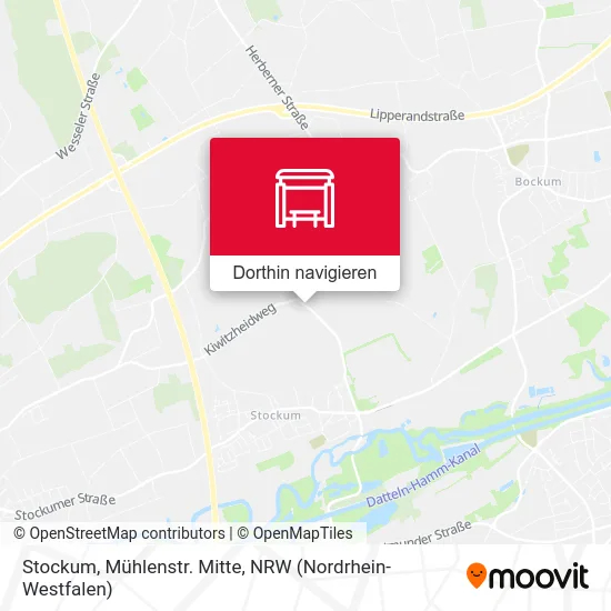 Stockum, Mühlenstr. Mitte Karte