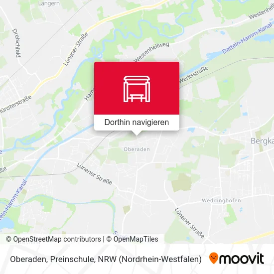 Oberaden, Preinschule Karte