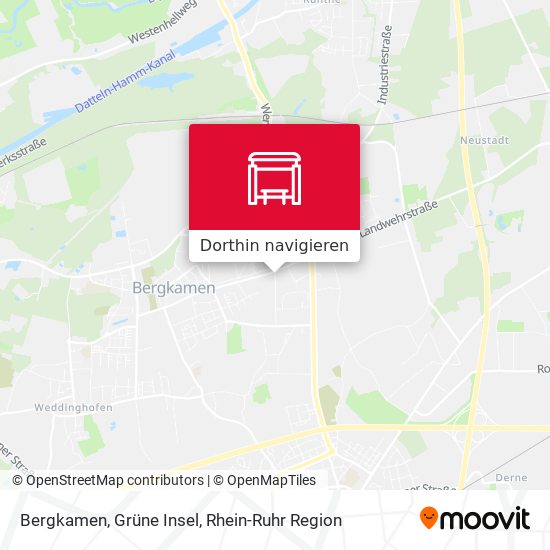 Bergkamen, Grüne Insel Karte