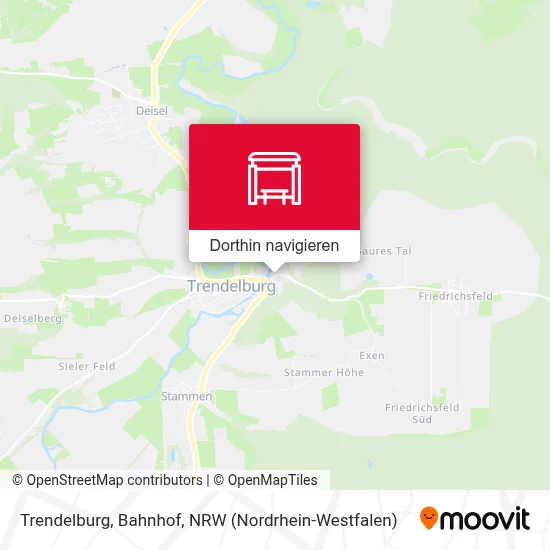Trendelburg, Bahnhof Karte