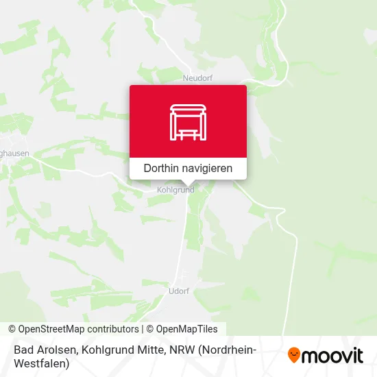 Bad Arolsen, Kohlgrund Mitte Karte