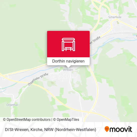 Di'St-Wrexen, Kirche Karte