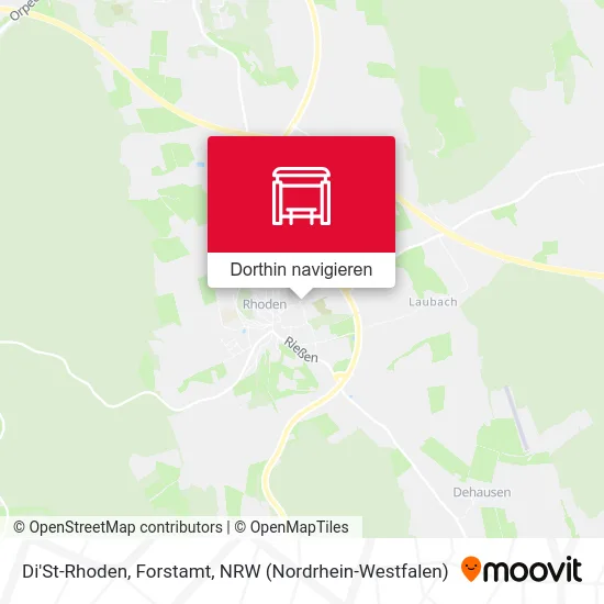 Di'St-Rhoden, Forstamt Karte