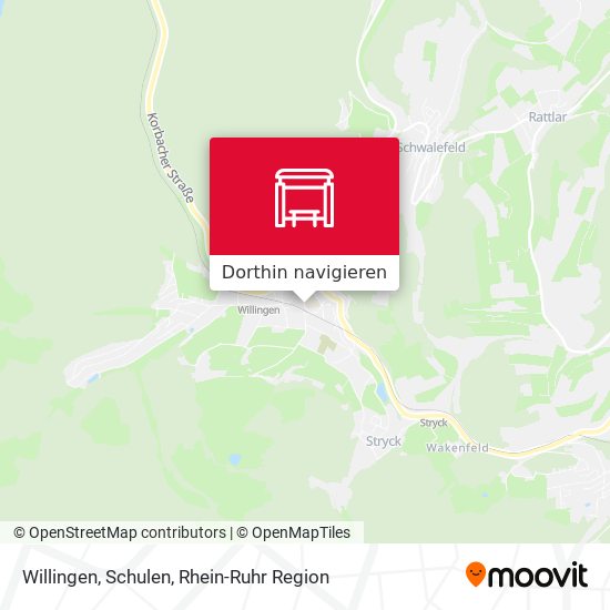 Willingen, Schulen Karte