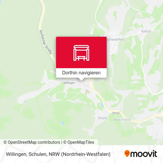Willingen, Schulen Karte