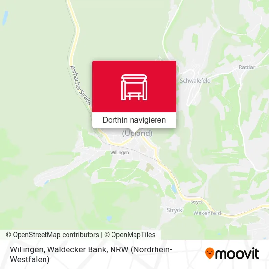 Willingen, Waldecker Bank Karte