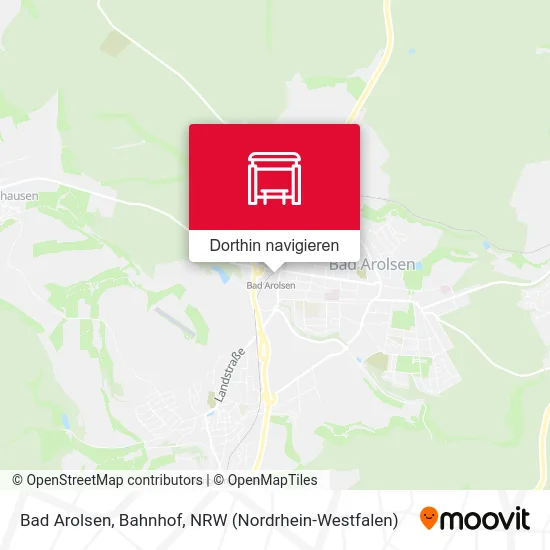 Bad Arolsen, Bahnhof Karte