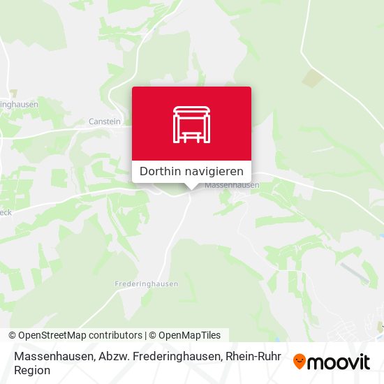 Massenhausen, Abzw. Frederinghausen Karte