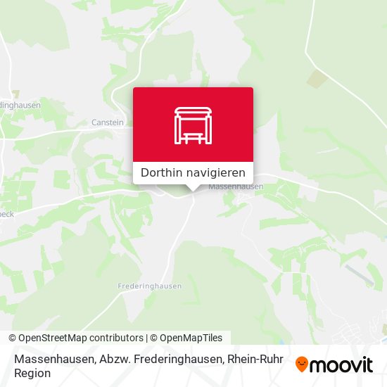 Massenhausen, Abzw. Frederinghausen Karte
