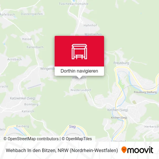 Wehbach In den Bitzen Karte