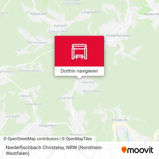 Niederfischbach Christelay Karte
