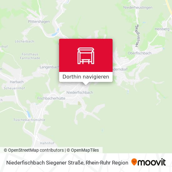 Niederfischbach Siegener Straße Karte