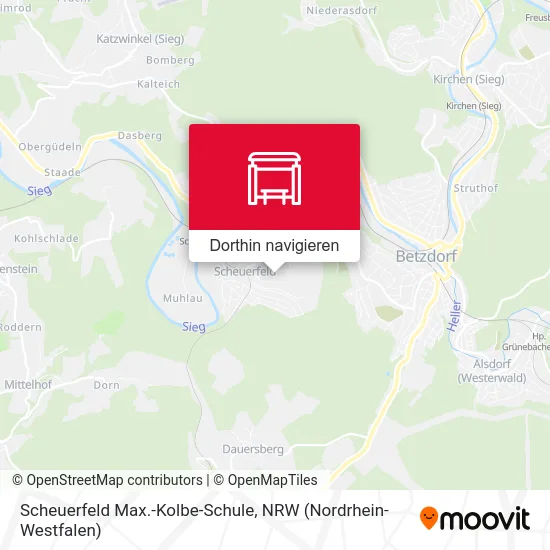 Scheuerfeld Max.-Kolbe-Schule Karte