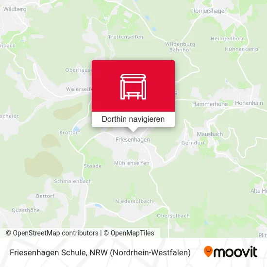 Friesenhagen Schule Karte