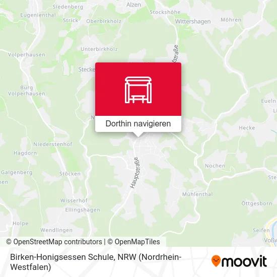 Birken-Honigsessen Schule Karte
