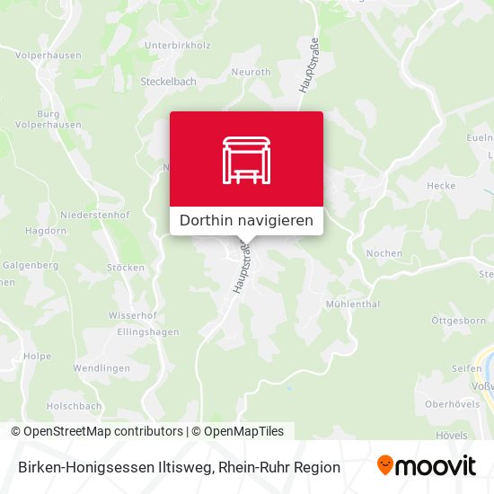 Birken-Honigsessen Iltisweg Karte