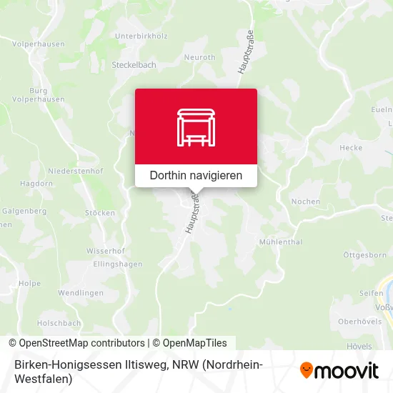 Birken-Honigsessen Iltisweg Karte