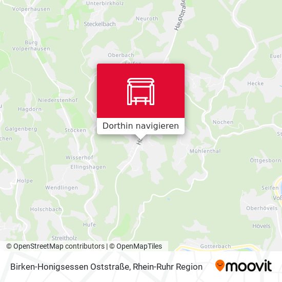 Birken-Honigsessen Oststraße Karte