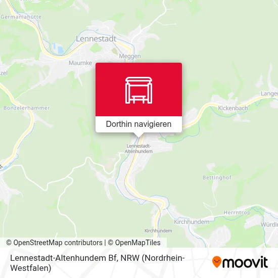 Lennestadt-Altenhundem Bf Karte