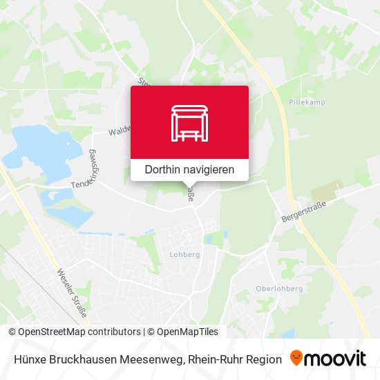 Hünxe Bruckhausen Meesenweg Karte
