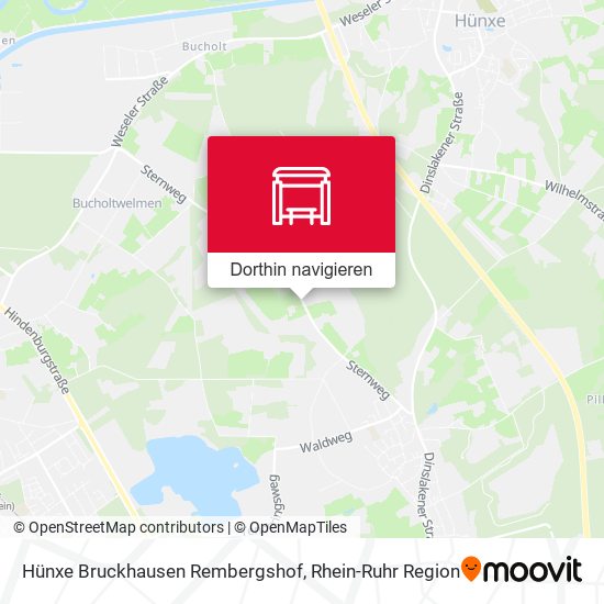 Hünxe Bruckhausen Rembergshof Karte