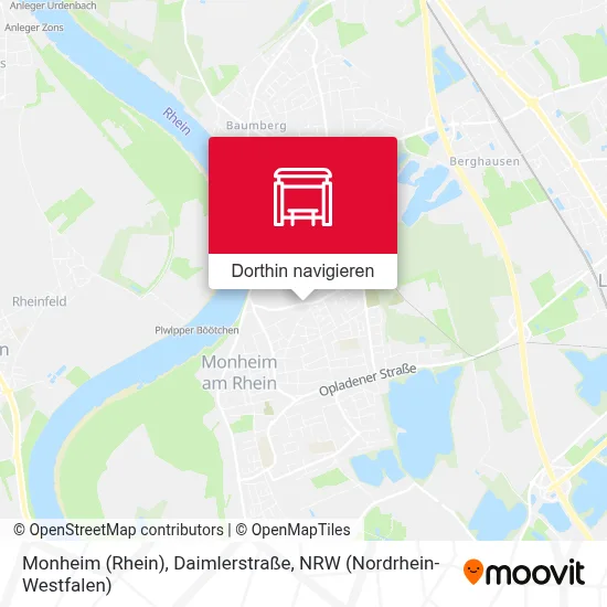 Monheim (Rhein), Daimlerstraße Karte