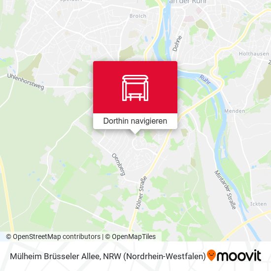 Mülheim Brüsseler Allee Karte