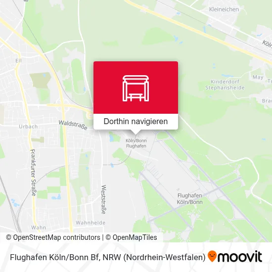 Flughafen Köln/Bonn Bf Karte