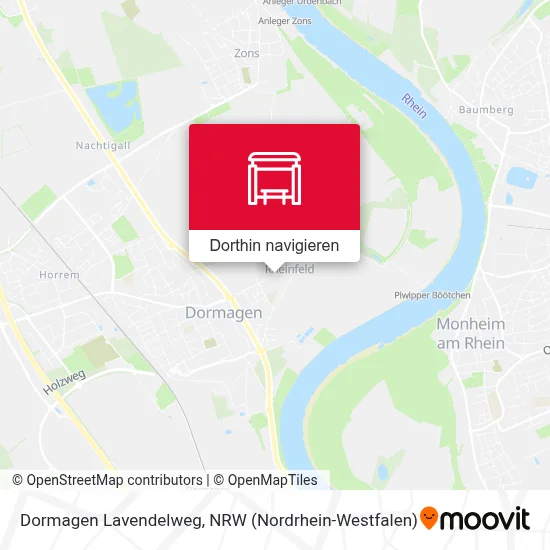 Dormagen Lavendelweg Karte