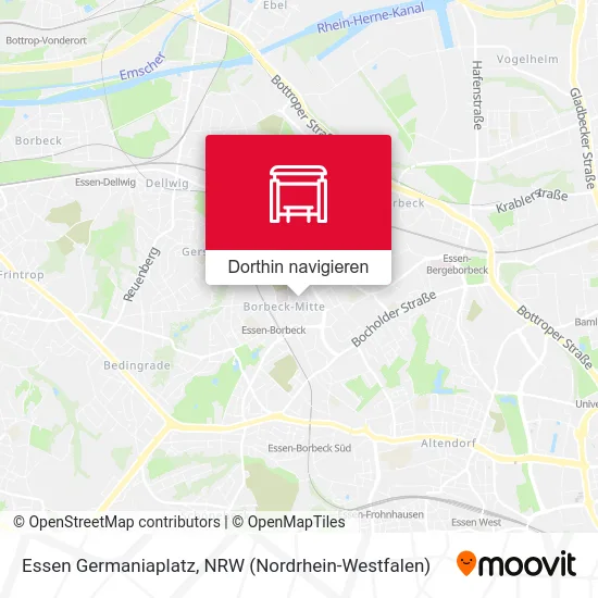 Essen Germaniaplatz Karte