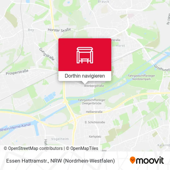 Essen Hattramstr. Karte