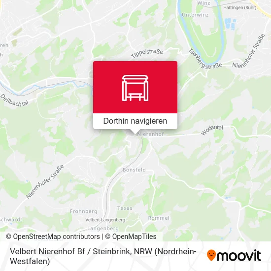 Velbert Nierenhof Bf / Steinbrink Karte