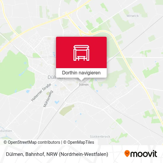 Dülmen, Bahnhof Karte