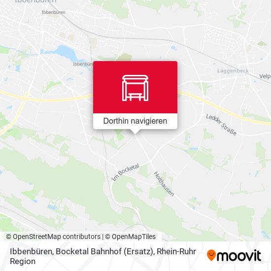 Ibbenbüren, Bocketal Bahnhof (Ersatz) Karte