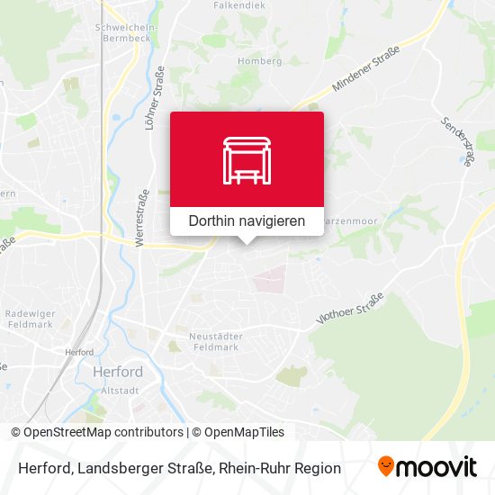 Herford, Landsberger Straße Karte
