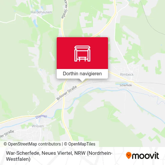 War-Scherfede, Neues Viertel Karte