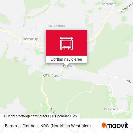 Barntrup, Frettholz Karte