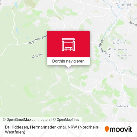 Dt-Hiddesen, Hermannsdenkmal Karte