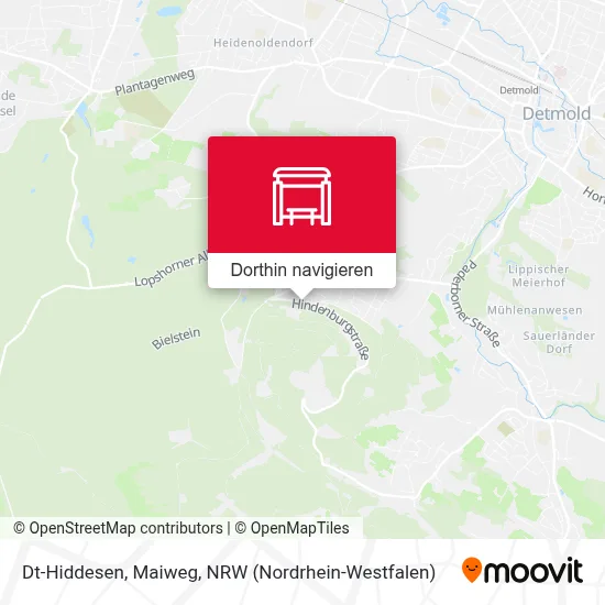 Dt-Hiddesen, Maiweg Karte