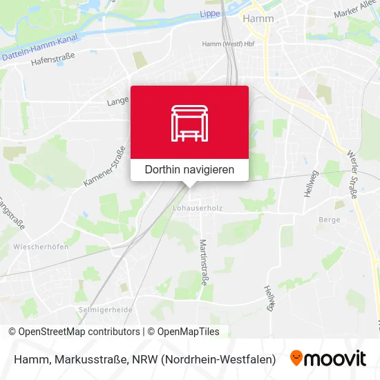 Hamm, Markusstraße Karte