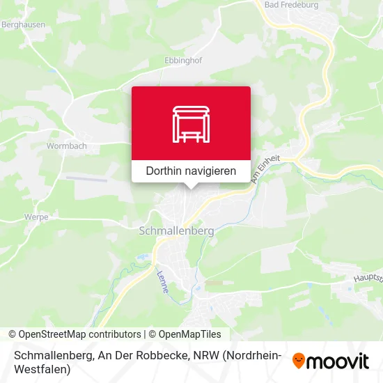 Schmallenberg, An Der Robbecke Karte