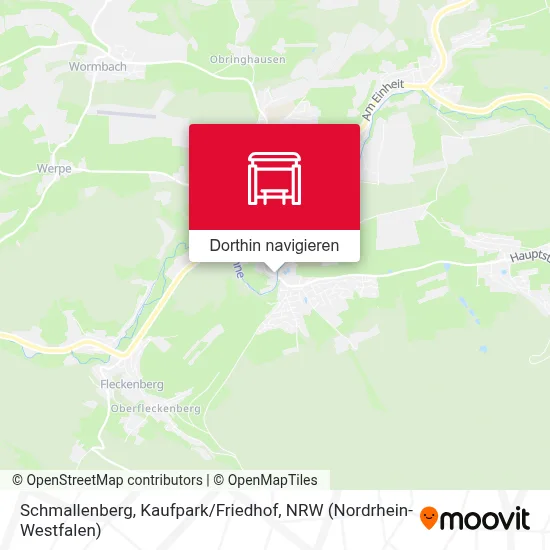 Schmallenberg, Kaufpark / Friedhof Karte