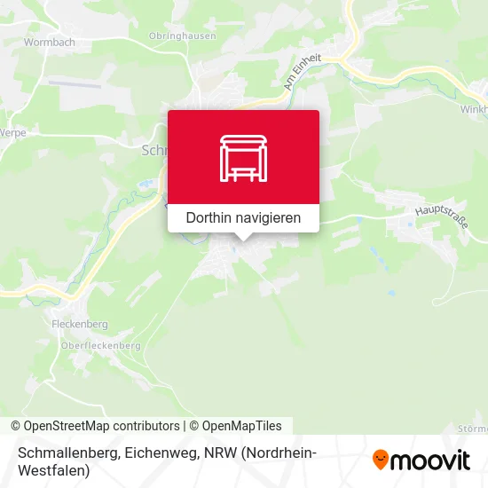 Schmallenberg, Eichenweg Karte