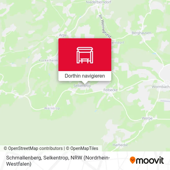 Schmallenberg, Selkentrop Karte
