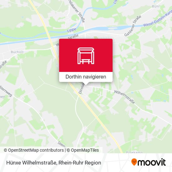 Hünxe Wilhelmstraße Karte